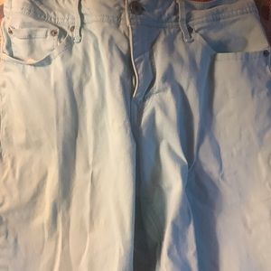 One pair Faded glory light blue cotton pants  size 14